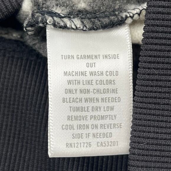 Aeropostle Holidaze Long Sleeve Black White Holiday Full Zip Hoodie Sweatshirt - Picture 6 of 9